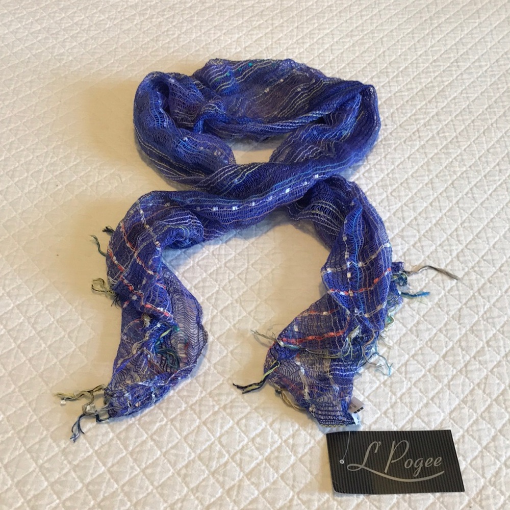 Purple rayon summer scarf - Made in India NWT